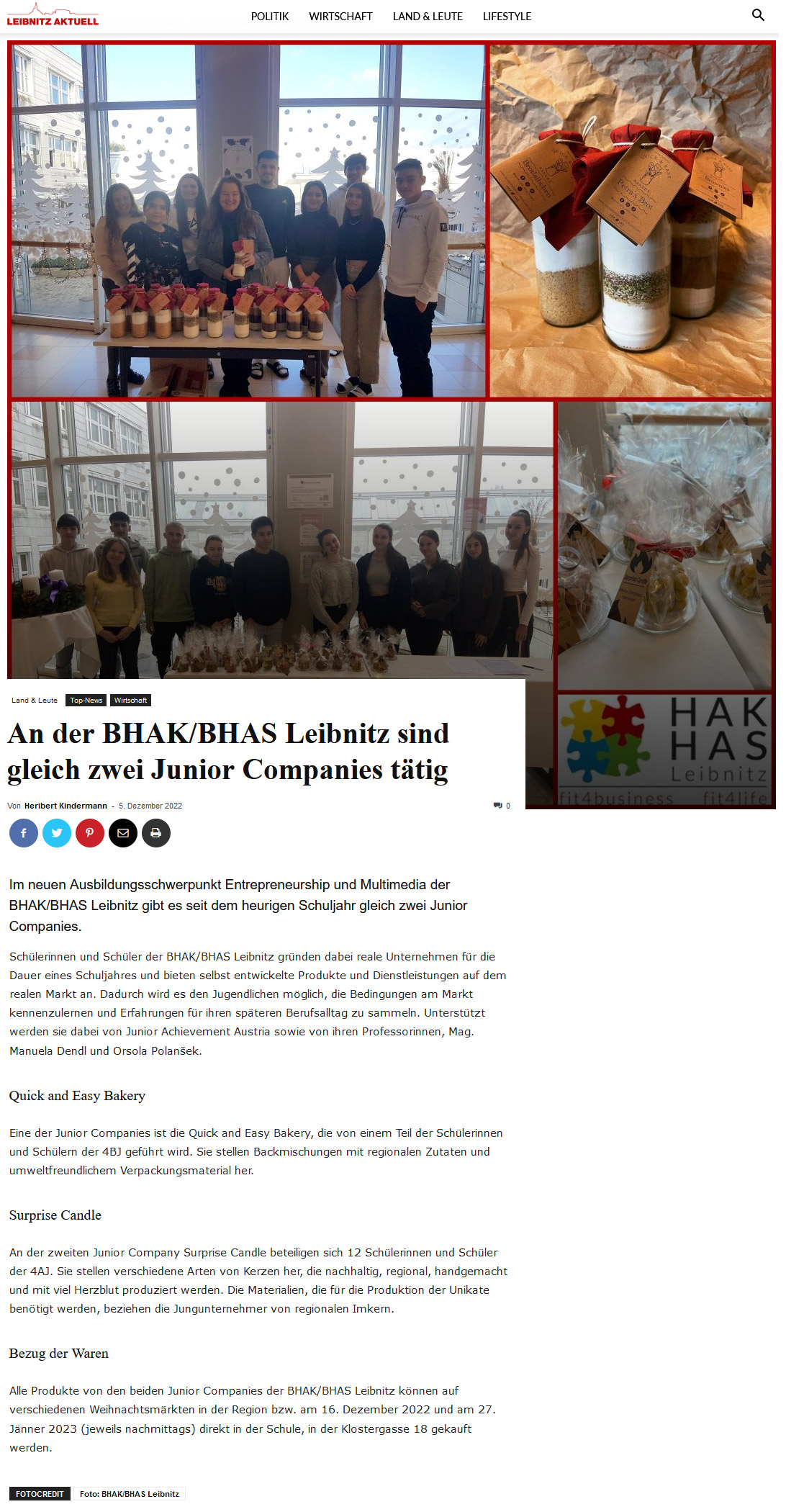 Junior Companies der HAK/HAS Leibnitz