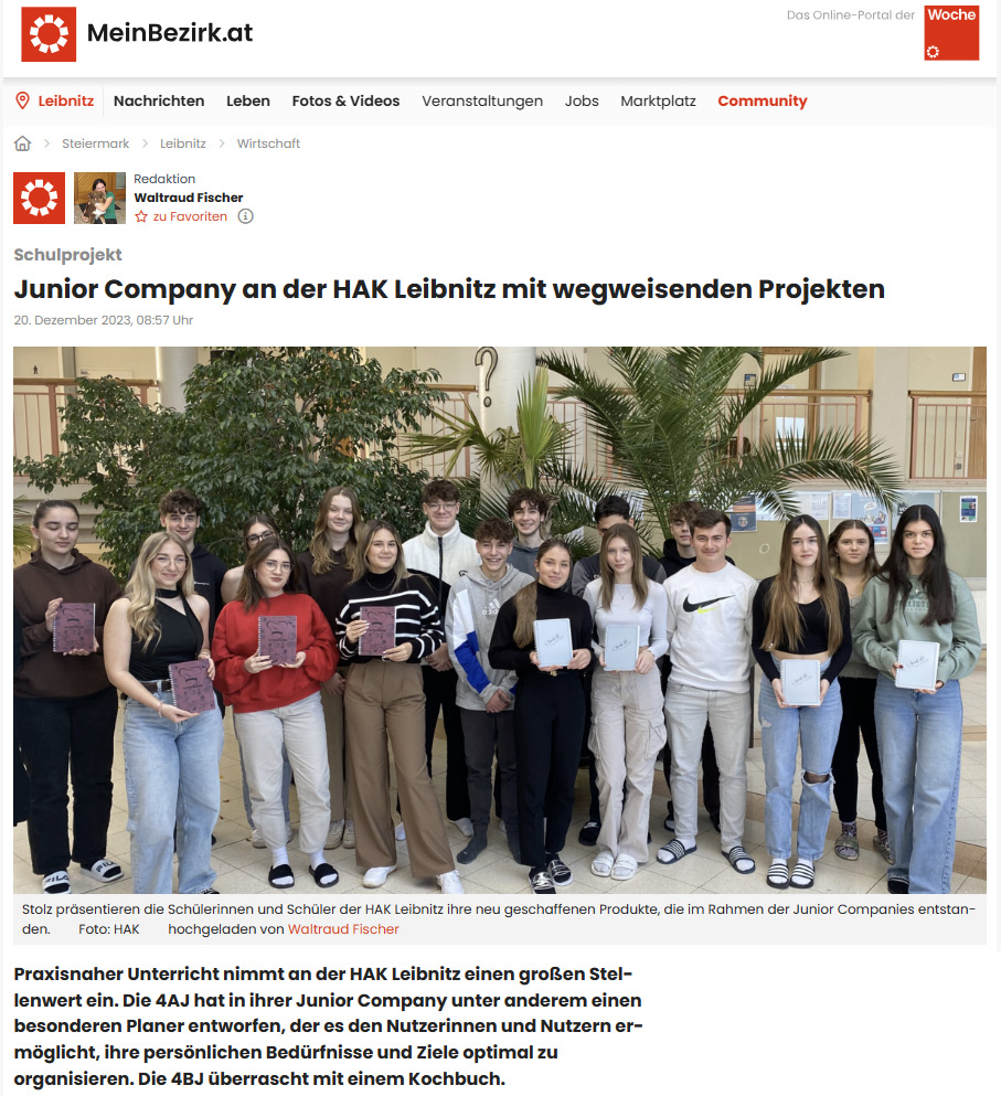 JuniorCompany der HAK/HAS Leibnitz